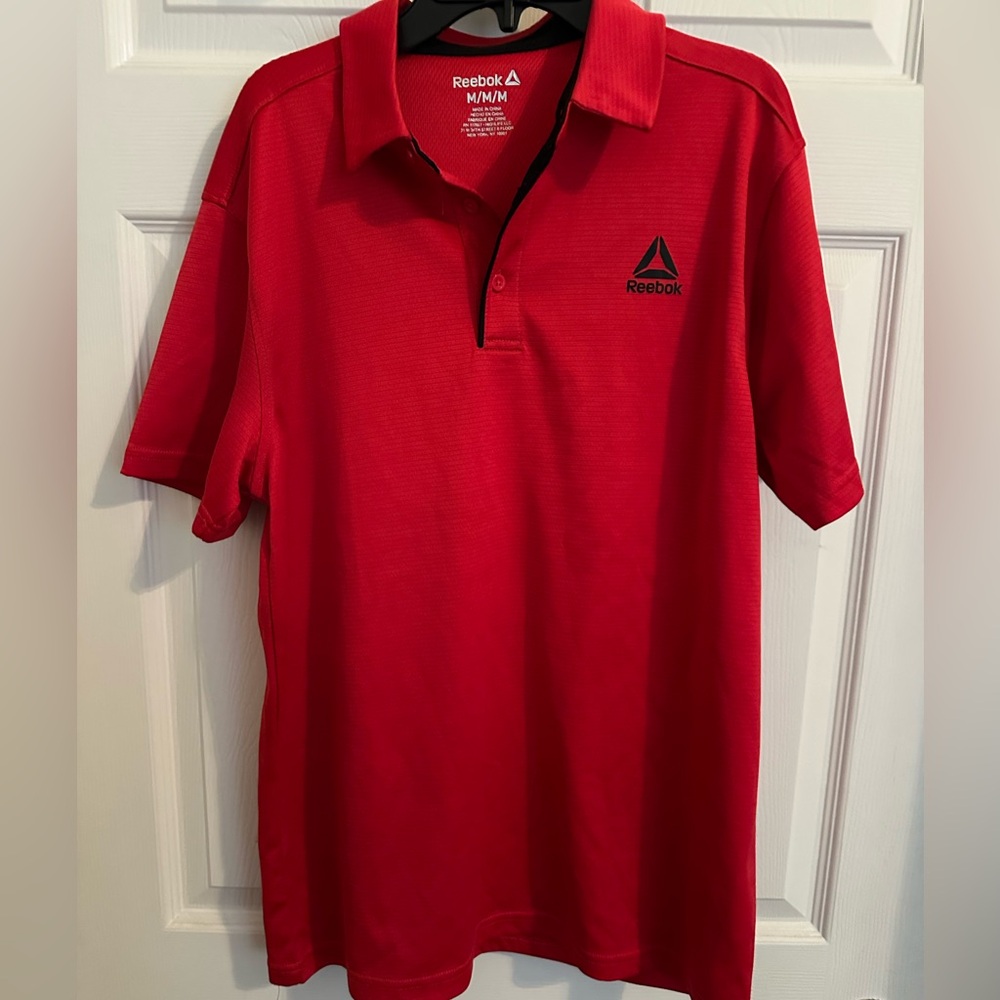 Reebok Classic Red Polo Shirt for Men